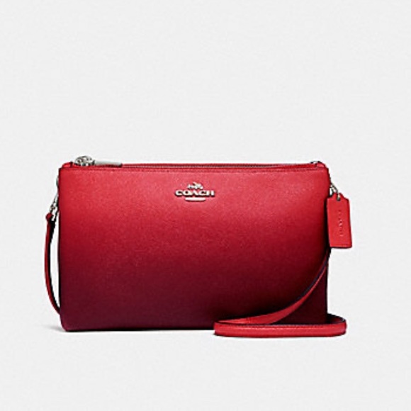 Coach Handbags - Coach Lyla Watermelon Double Gusset Crossbody Bag